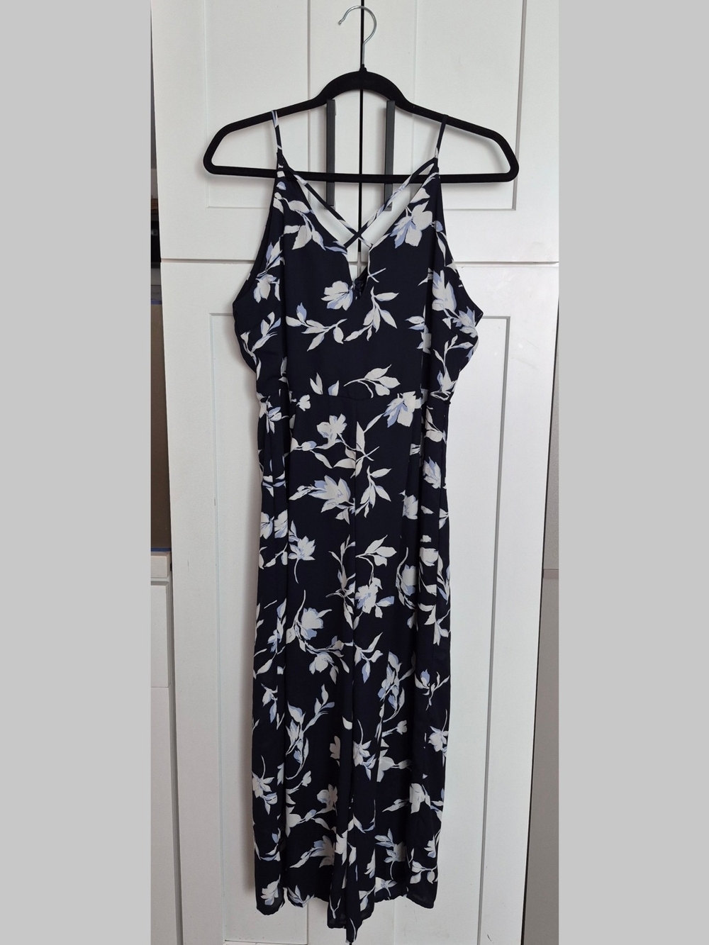 Sienna Sky Navy and White Floral Jumpsuit Romper